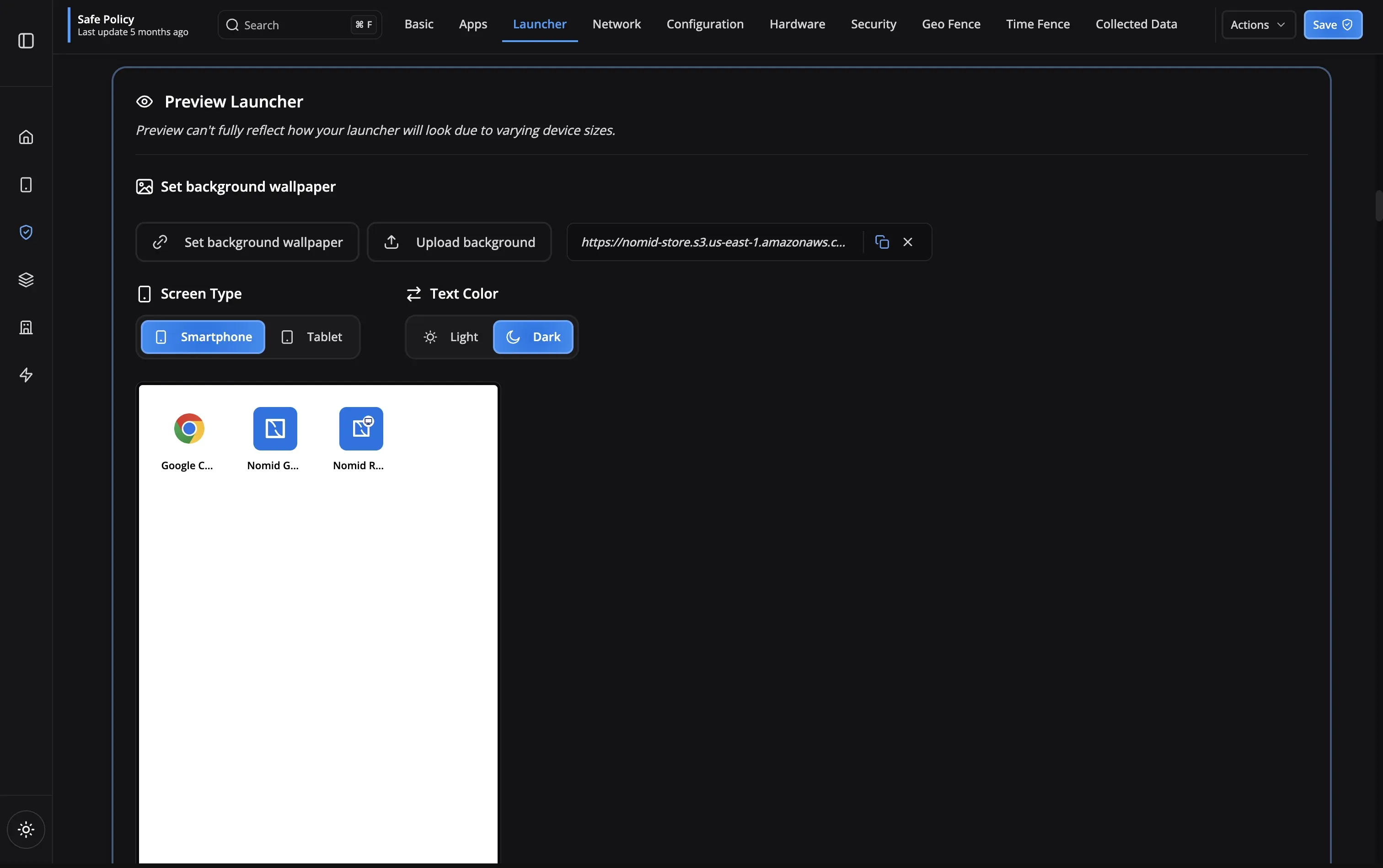 Launcher Customisation