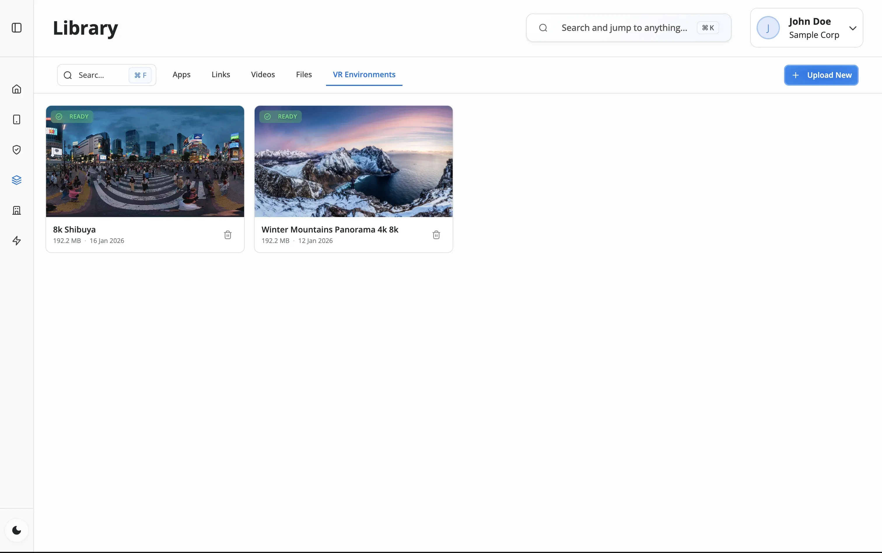 Library Vr Environments
