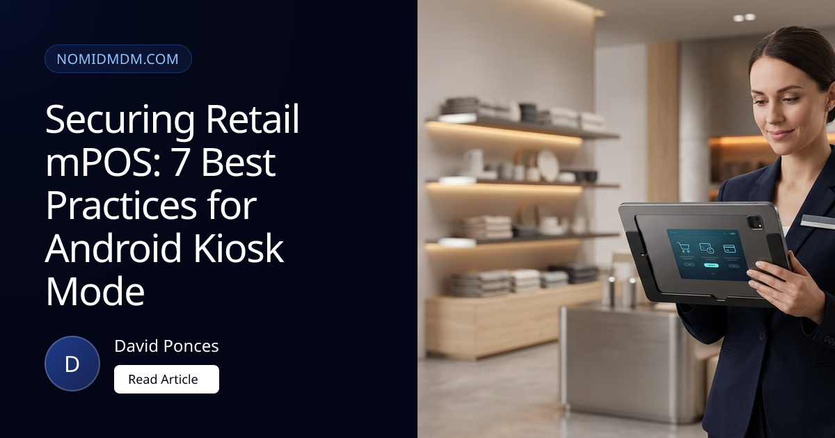 Securing Retail mPOS: 7 Best Practices for Android Kiosk Mode | Nomid MDM