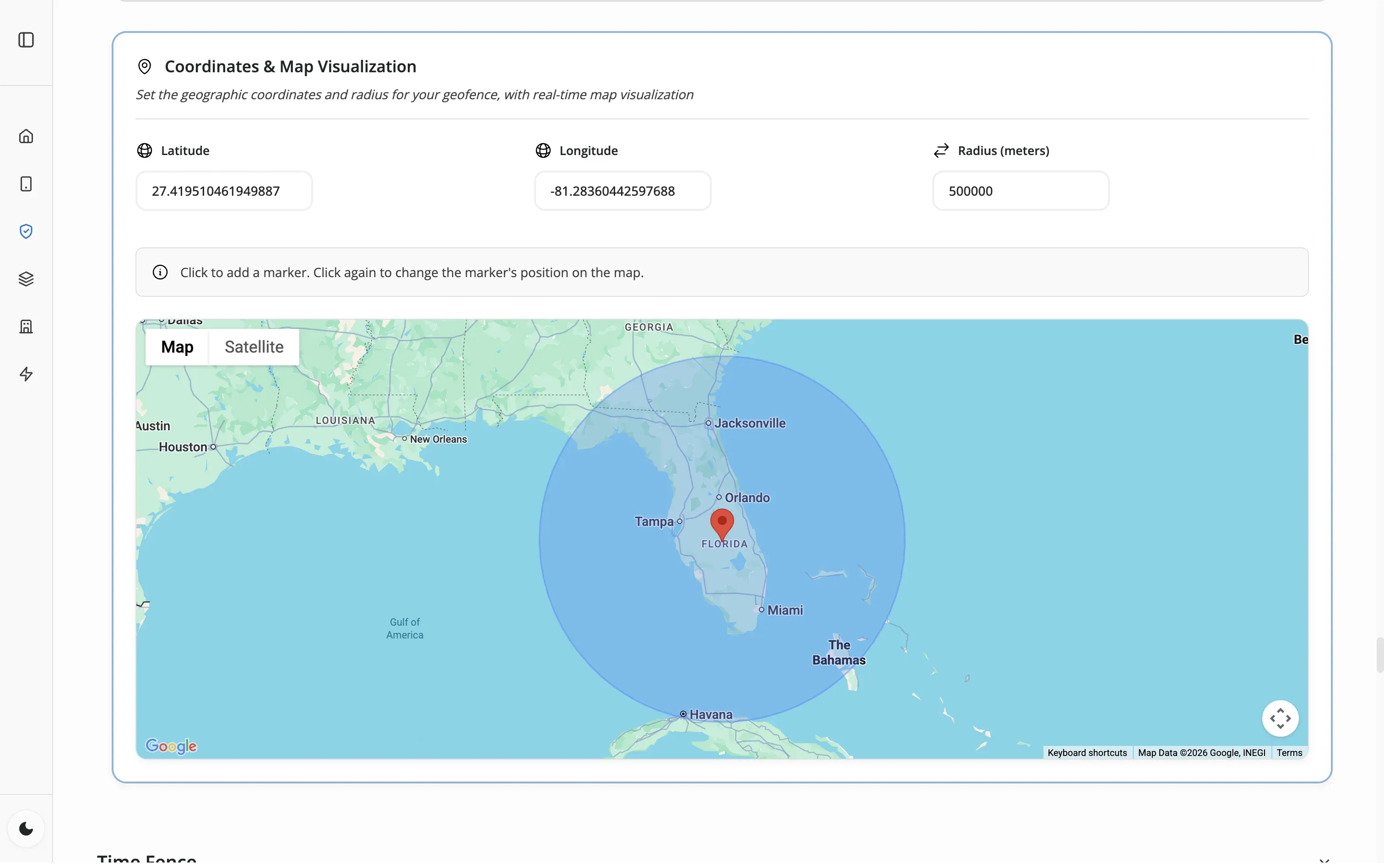 Criar Cerca Virtual (Geofences)